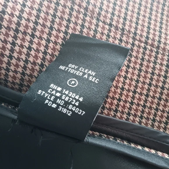 7 For All Mankind Faux Leather Moto Biker Houndstooth Zip Front Vest Black M - Picture 10 of 10